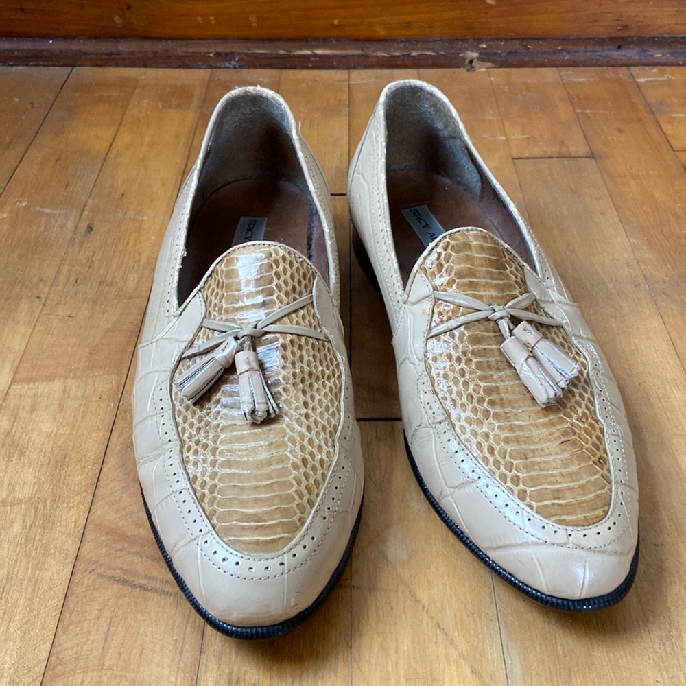 Men’s Snakeskin leather loafer slip on